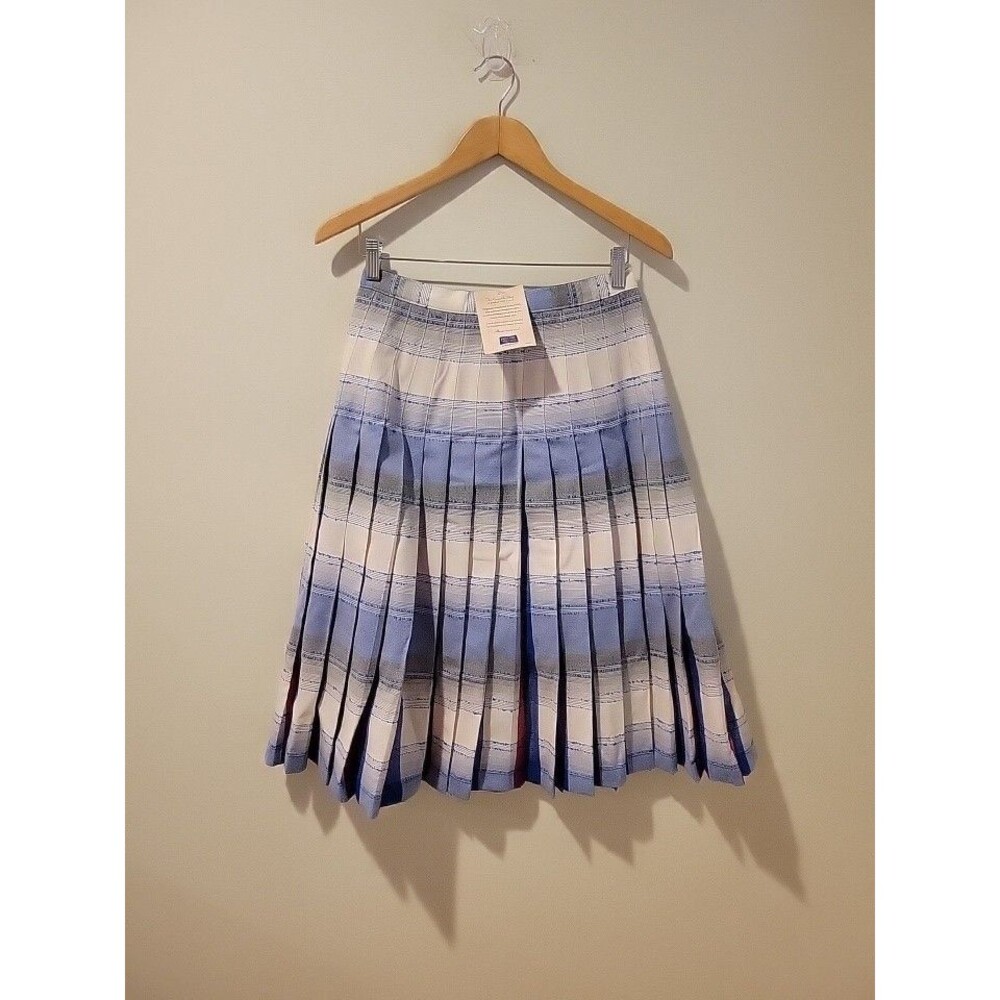 NWT Pendleton Heritage Limited Edition Reversible Plaid Pleated Wool Skirt 6